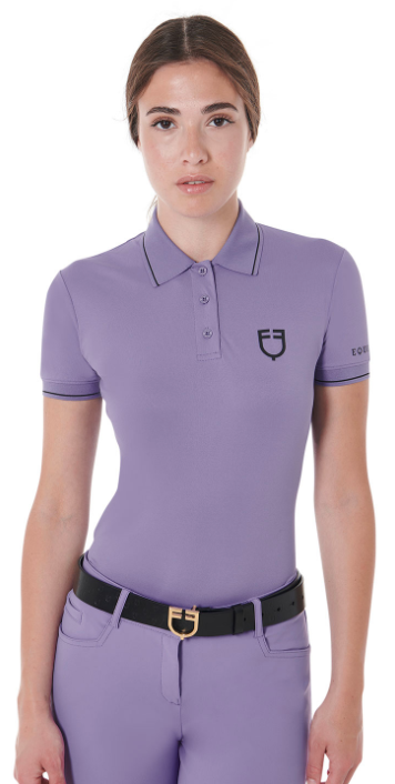 Polo Donna slim fit in tessuto traspirante