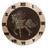 Orologio da parete in legno